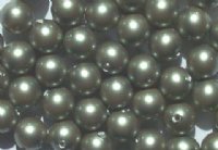 25 6mm Powder Green Swarovski Pearls